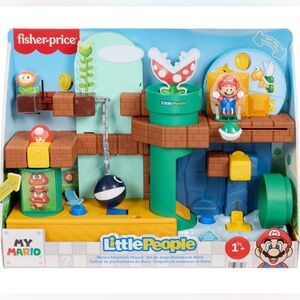 Fisher-Price Little People My Mario Adventure Playset Musical Toddler Toy Set